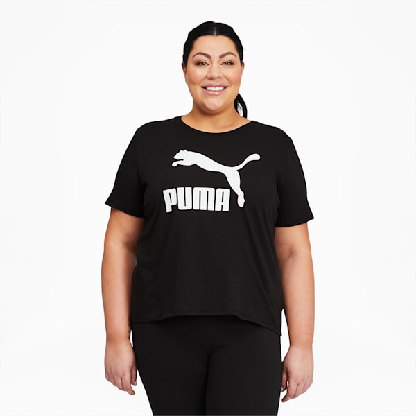 Classics Women's Logo Tee PL, Puma Black, extralarge