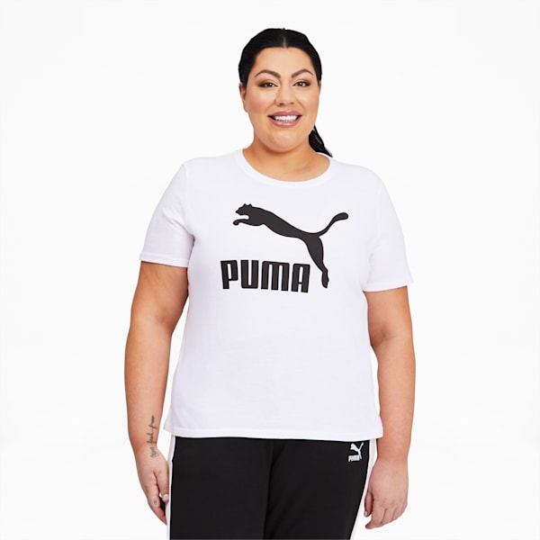 Classics Women's Logo Tee PL, Puma White