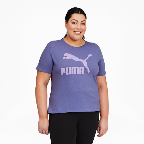 Classics Women's Logo Tee PL, Hazy Blue, extralarge