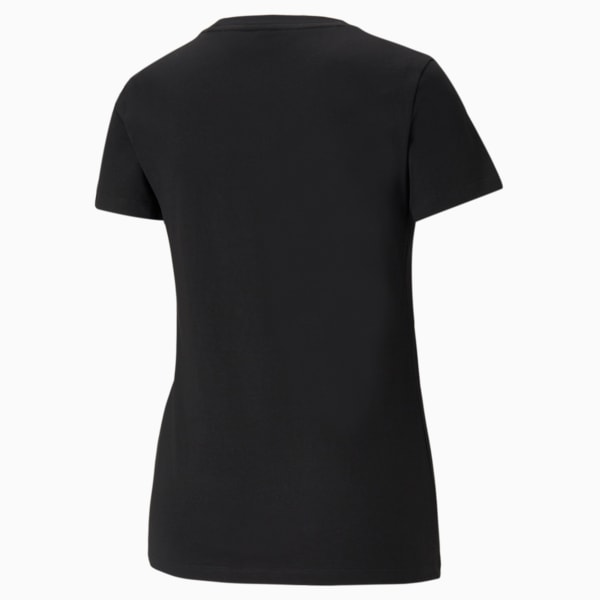 Classics Women's Logo Tee PL, Puma Black-Multi, extralarge