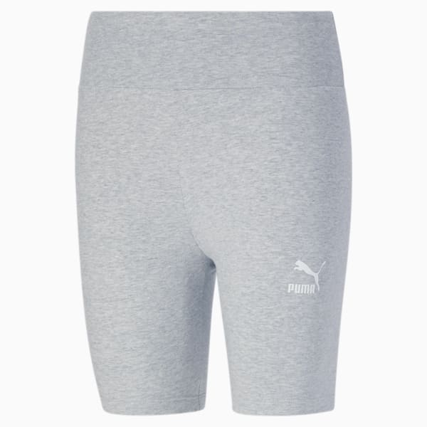 Classics Women's Bike Shorts, Light Gray Heather-Puma White, extralarge