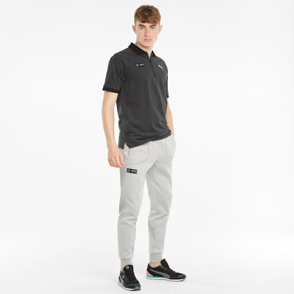 Mercedes F1 2-Tone Men's Regular Fit Polo, Puma Black, extralarge-IND