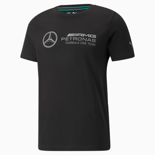 Mercedes F1 Logo Men's Regular Fit T-Shirt, Puma Black, extralarge-IND