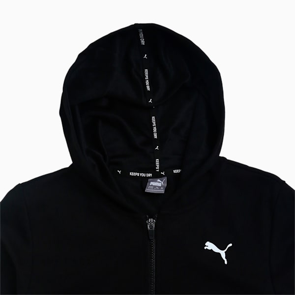 Mercedes F1 Hooded Youth Regular Fit Sweat Jacket, Puma Black, extralarge-IND