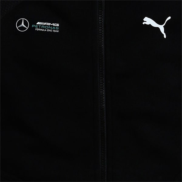 Mercedes F1 Hooded Youth Regular Fit Sweat Jacket, Puma Black, extralarge-IND