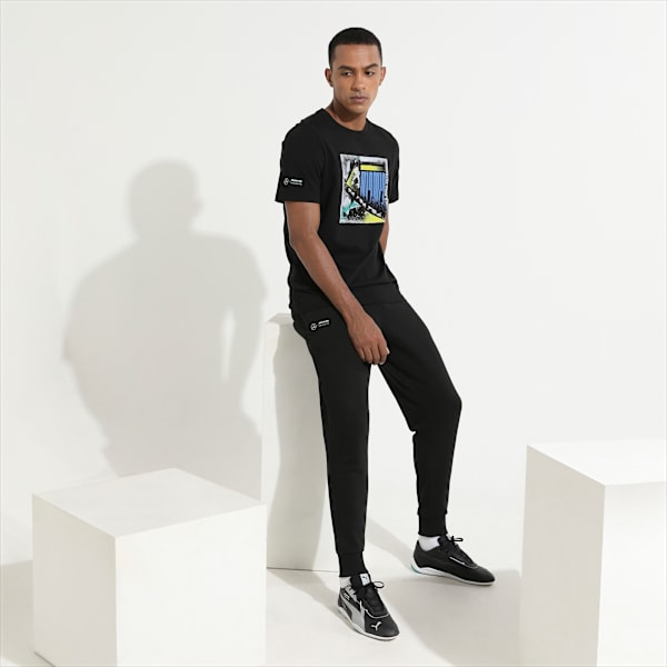 Mercedes AMG Petronas Graphic F1 Youth Regular Fit T-shirt, Puma Black, extralarge-IND