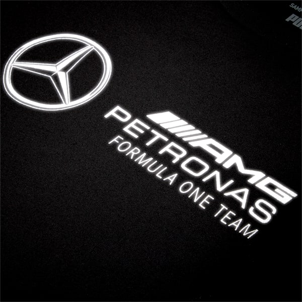 Mercedes F1 Logo Kid's T-shirt, Puma Black, extralarge-IND
