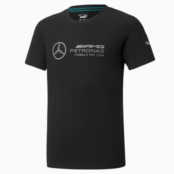 Mercedes F1 Logo Kid's T-shirt, Puma Black, extralarge-IND