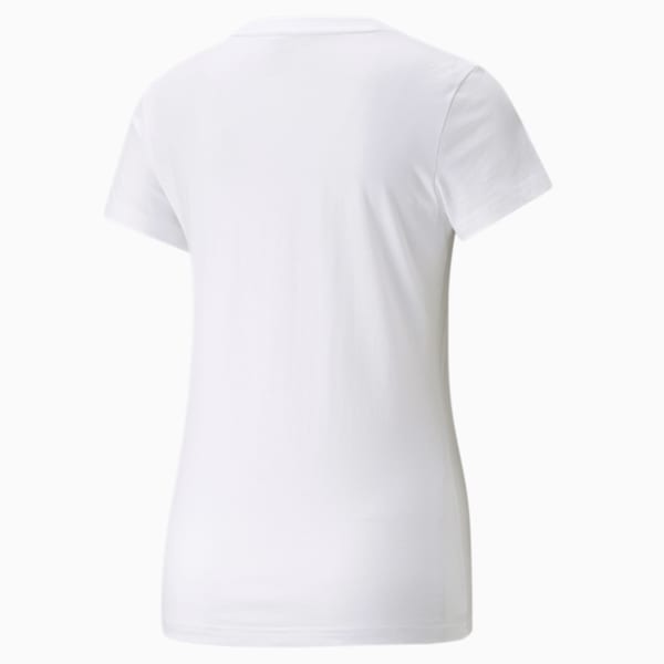 PUMA POWER Logo Women's Regular Fit T-Shirt, Puma White, extralarge-AUS