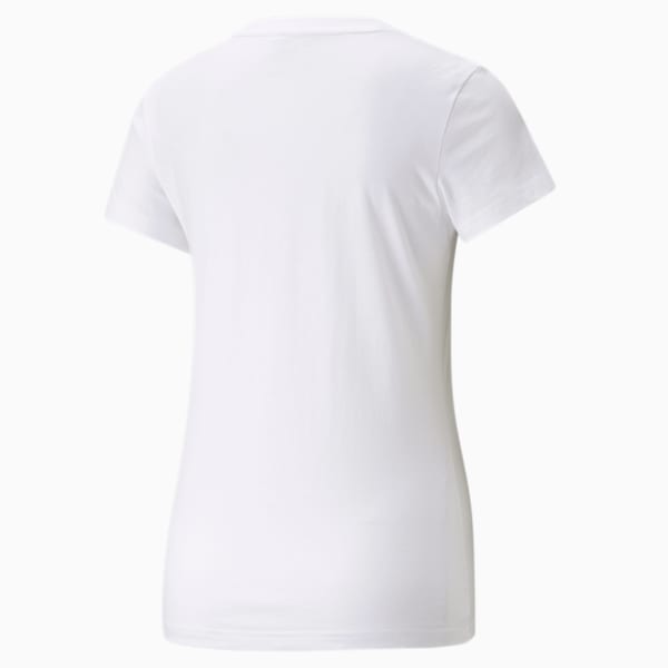 PUMA POWER Logo Women's Regular Fit T-Shirt, Puma White, extralarge-IND