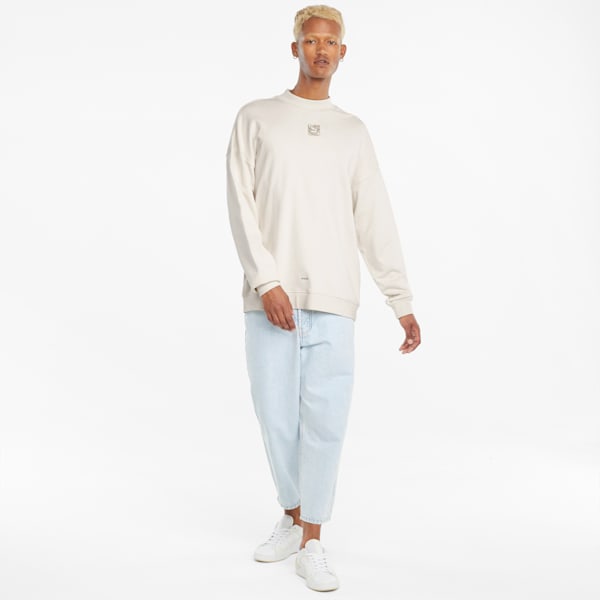 RE.GEN Relaxed Fit Unisex Sweatshirt, Ivory Glow, extralarge-IND