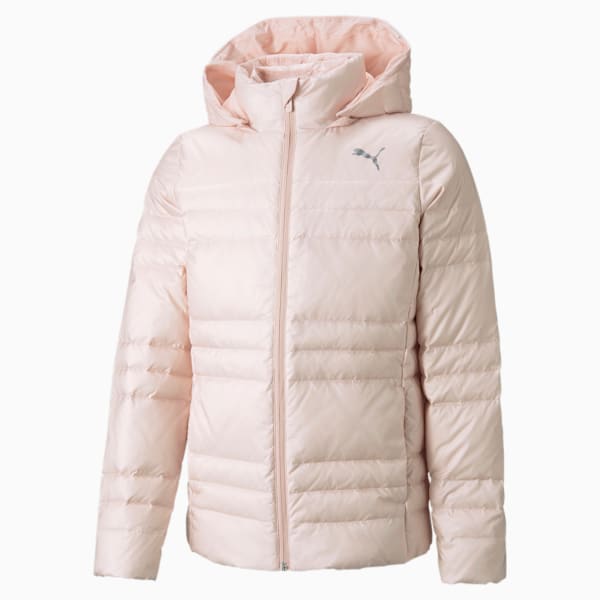 Light Goose Down Girls' Jacket, Lotus, extralarge