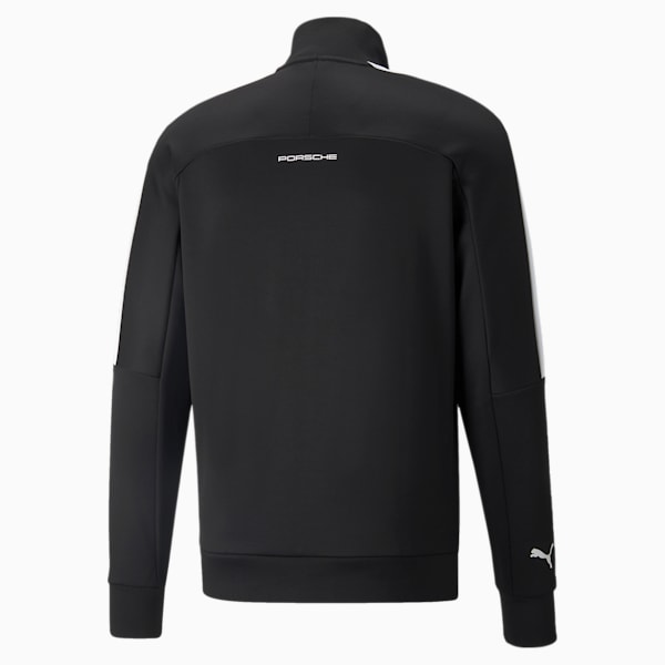 Porsche Legacy T7 Motorsport Men's Regular Fit Track Jacket, Puma Black, extralarge-IND