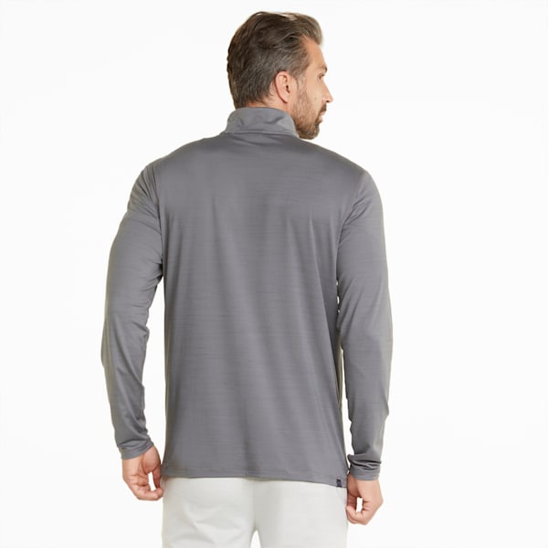 CLOUDSPUN GRYLBL Golf 1/4 Zip, QUIET SHADE Heather, extralarge