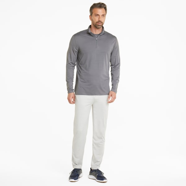 CLOUDSPUN GRYLBL Golf 1/4 Zip, QUIET SHADE Heather, extralarge