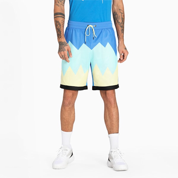 Scholarship Men's Basketball Shorts, Bluemazing, extralarge