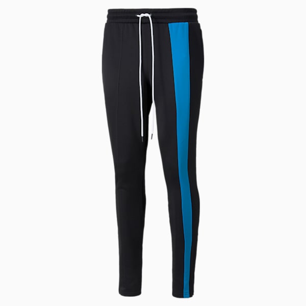 Ralph Sampson Men's Basketball Pants, Puma Black-Bleu Azur, extralarge-IND