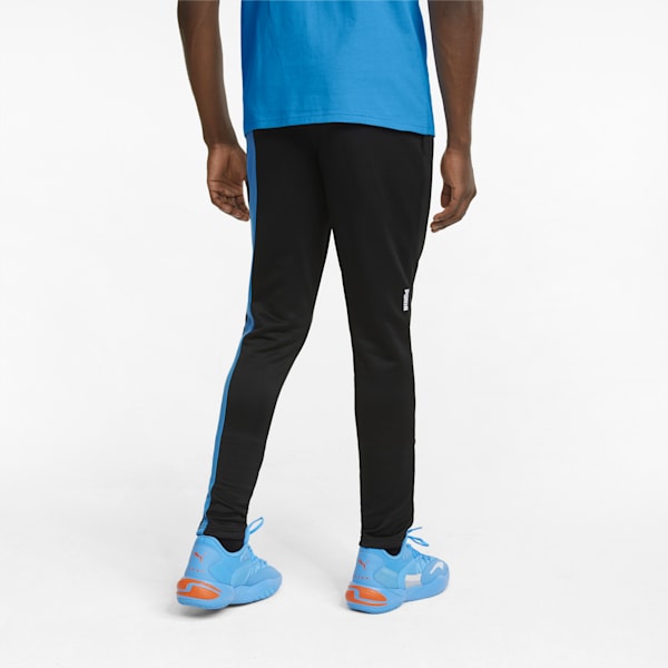 Ralph Sampson Men's Basketball Pants, Puma Black-Bleu Azur, extralarge-IND