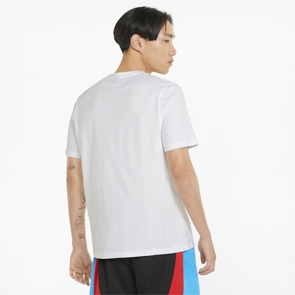 メンズ バスケットボール QUALIFIER 半袖 Tシャツ, Puma White, extralarge-AUS