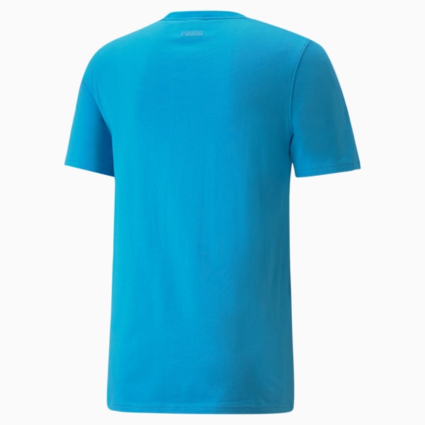 Qualifier Men's Basketball Short Sleeve Tee, Bleu Azur, extralarge