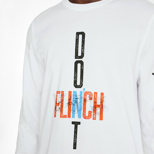 Qualifier Long Sleeve Men's Basketball Tee, Puma White, extralarge