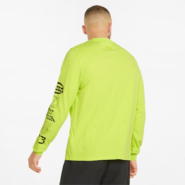 Qualifier Long Sleeve Men's Basketball Tee, Nrgy Yellow