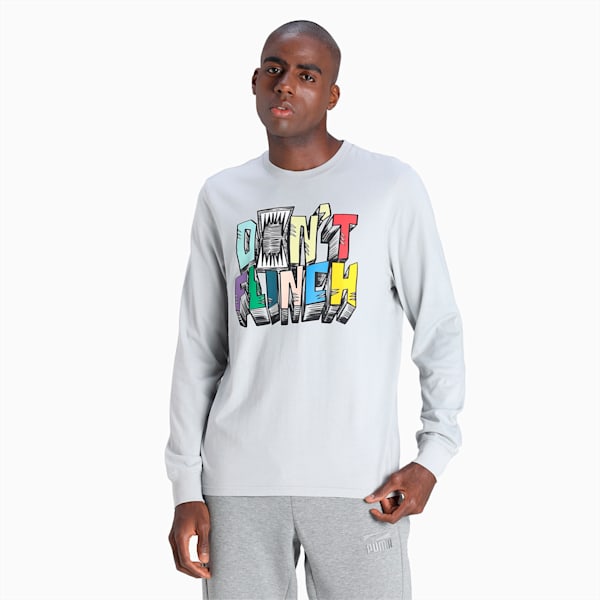 Scouted Long Sleeve Men's Basketball Tee, High Rise