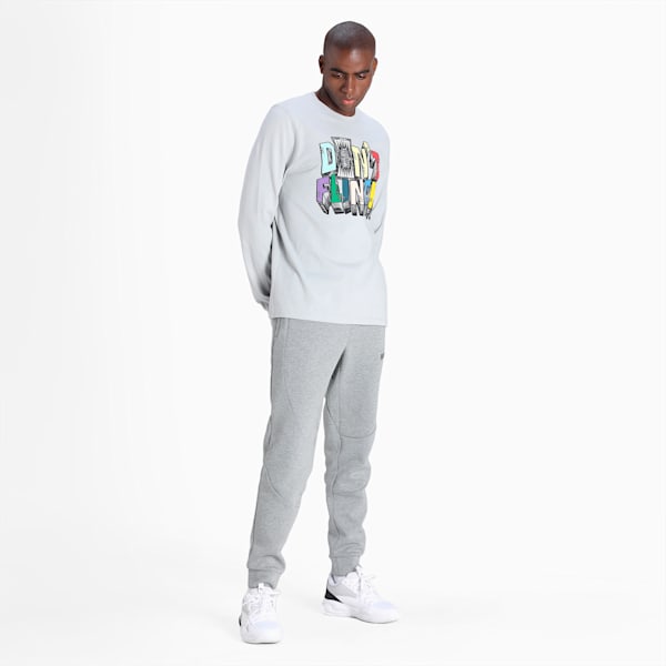 Scouted Long Sleeve Men's Regular Fit Basketball T-Shirt, High Rise, extralarge-IND