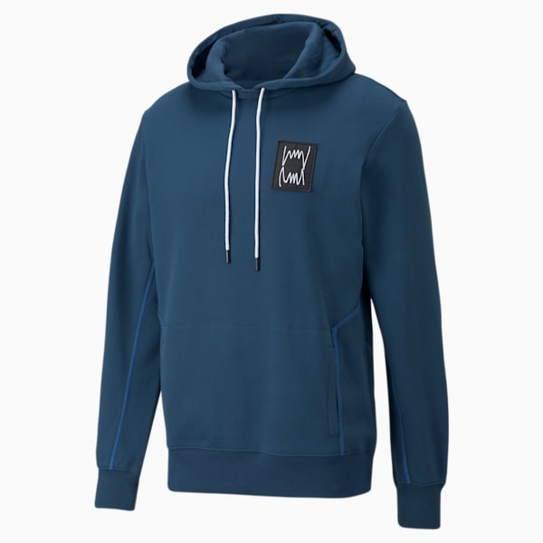 Pivot Men's Basketball Hoodie, Intense Blue, extralarge