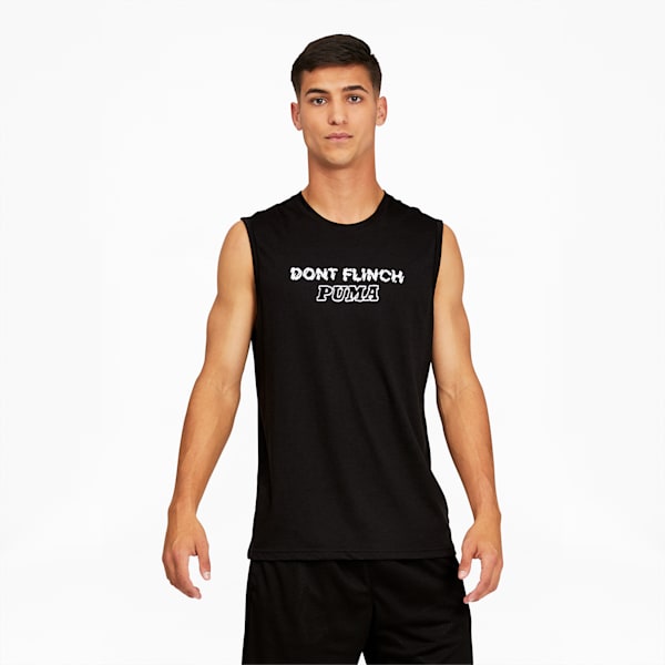 Don't Flinch Men's Basketball Tank, Puma Black, extralarge