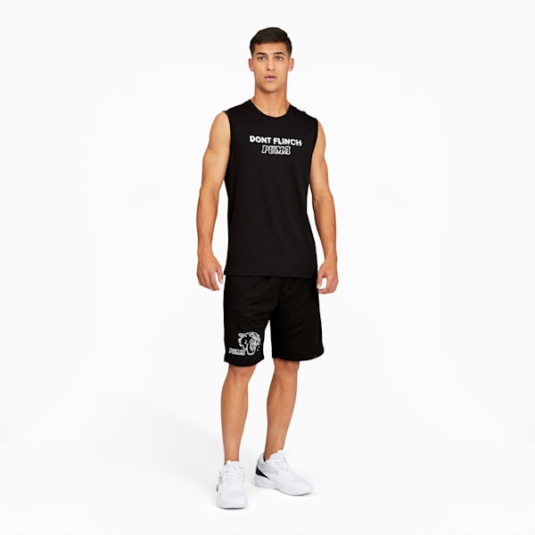 Don't Flinch Men's Basketball Tank, Puma Black, extralarge