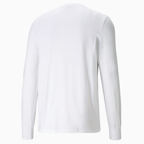 4th Quarter Long Sleeves Regular Fit Men's T-Shirt, Puma White, extralarge-AUS