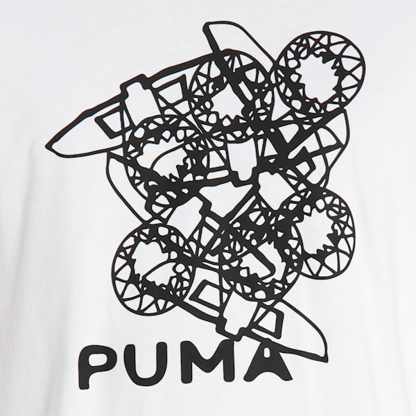 4th Quarter Long Sleeves Regular Fit Men's T-Shirt, Puma White, extralarge-IND