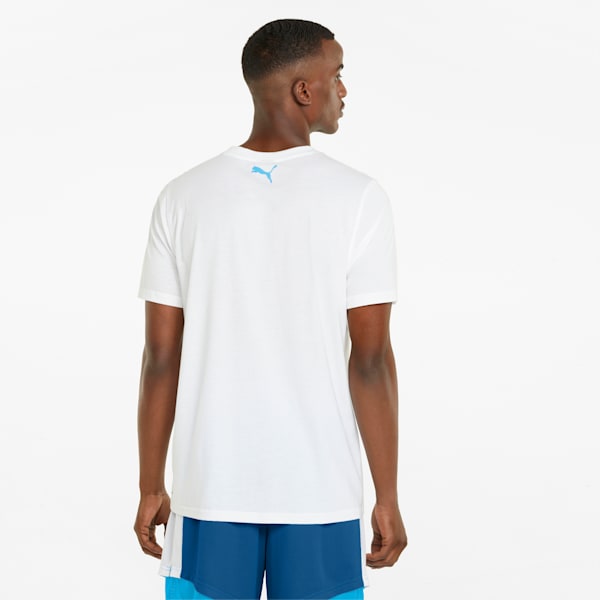 All Tournament Men's Basketball Tee, Puma White-Sailing Blue, extralarge