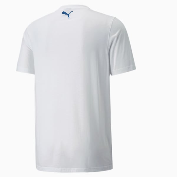 All Tournament Men's Basketball T-shirt, Puma White-Vallarta Blue, extralarge-IND