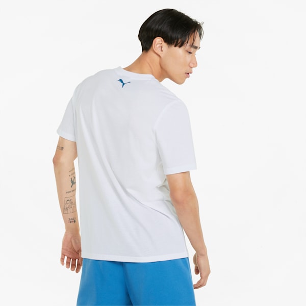 All Tournament Men's Basketball Tee, Puma White-Vallarta Blue