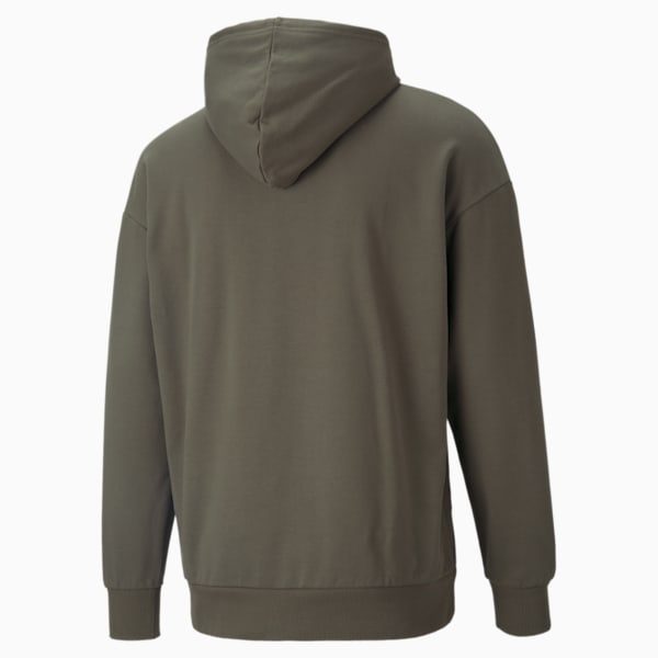 Classics Oversized Relaxed Fit Men's Hoodie, Grape Leaf, extralarge-IND