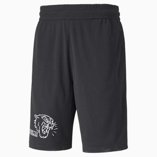 Mesh Practice Knitted Men's Shorts, Puma Black, extralarge-IDN