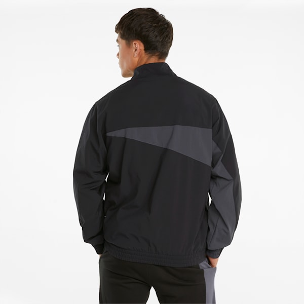 PUMA International Winterized Relaxed Fit Woven Men's Jacket, Puma Black, extralarge-IND