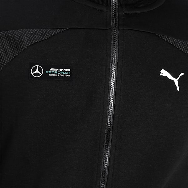 Mercedes F1 Slim Fit Men's Slim Fit Sweat Jacket, Puma Black, extralarge-IND