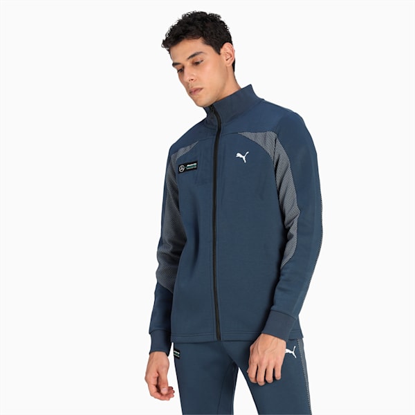 Mercedes F1 Slim Fit Men's Slim Fit Sweat Jacket, Spellbound, extralarge-IND