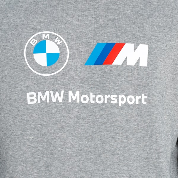 BMW M Motorsport Essential Regular Fit Men's Fleece Hoodie, Medium Gray Heather, extralarge-IND