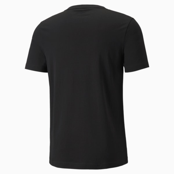 BMW M Motorsport Essential Logo Regular Fit Men's T-Shirt, Puma Black, extralarge-IND