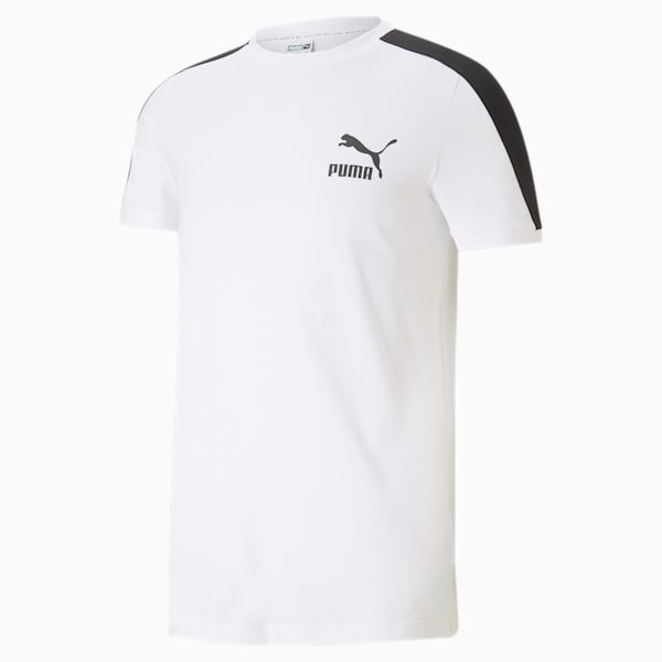 Iconic T7 Men's T-Shirt, Puma White, extralarge-IND