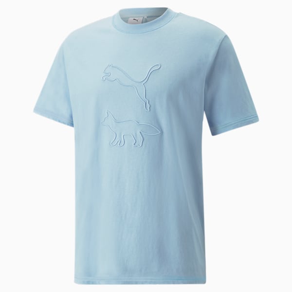 PUMA x MAISON KITSUNE Tee, Chambray Blue, extralarge