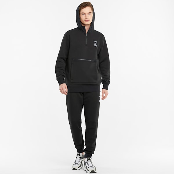 First Mile Regular Fit Men's Hoodie, Puma Black, extralarge-IND