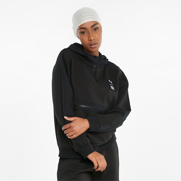 Puma hoodie black womens store