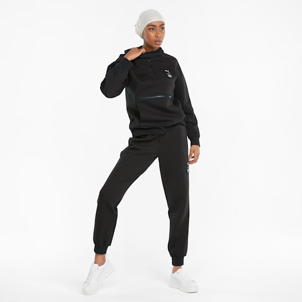 PUMA Womens X First Mile Double Knit Half Zip Hoodie Athletic Outerwear  Casual - Off White - Size XS at  Women's Clothing store
