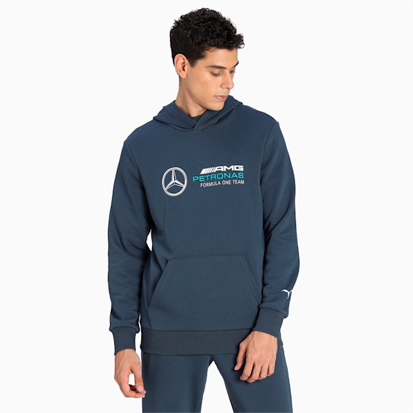 Mercedes F1 Essential Men's Regular Fit Hoodie, Spellbound, extralarge-IND