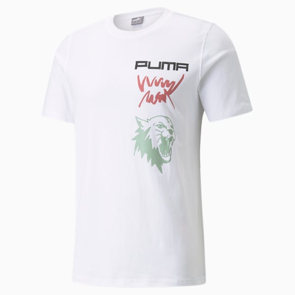 4th Quarter Short Sleeves Men's Regular Fit T-Shirt, Puma White, extralarge-IND